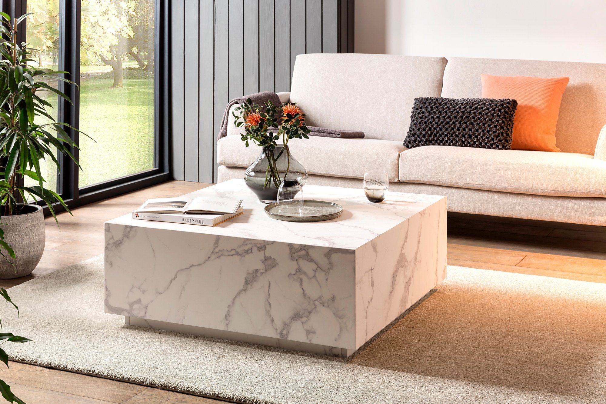 SalesFever Couchtisch "Almería Beistelltisch in Schwebe-Optik", quadratisch günstig online kaufen