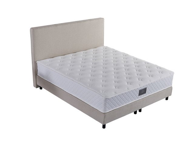 V6 Boxspringbett Modell 208 mit Taschenfederkernmatratze günstig online kaufen