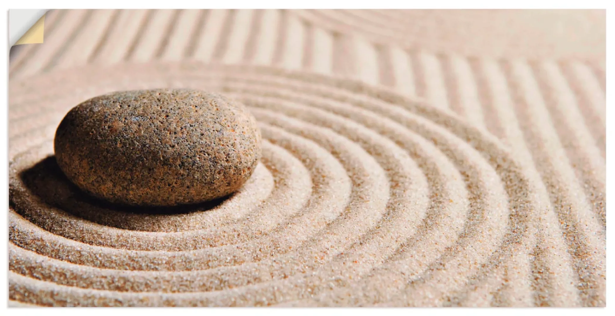 Artland Wandbild "Mini Zen Garten - Sand", Zen, (1 St.) günstig online kaufen