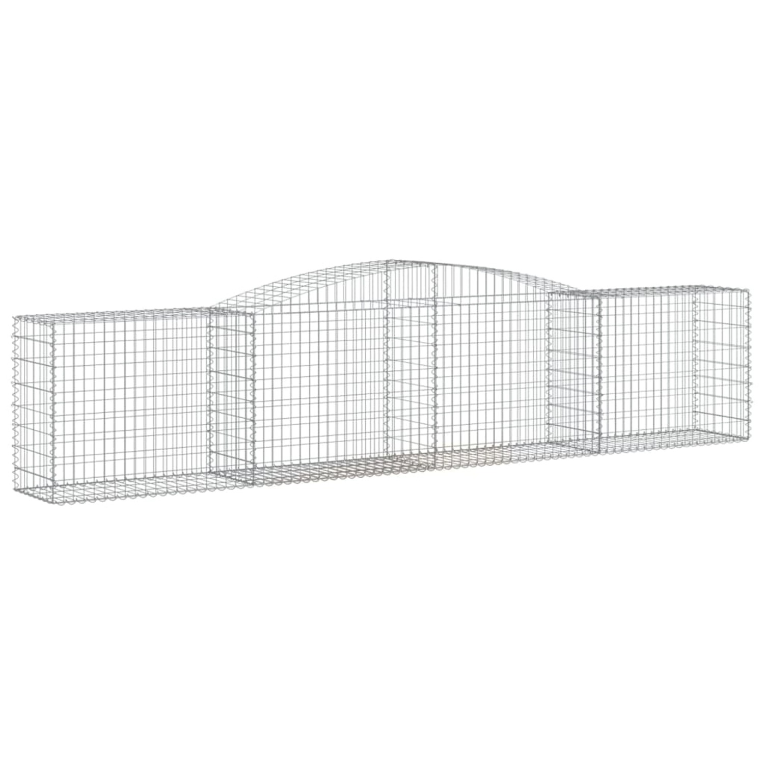 vidaXL Gabionen mit Hochbogen 25 Stk 400x50x80/100cm Eisen 1635469 günstig online kaufen