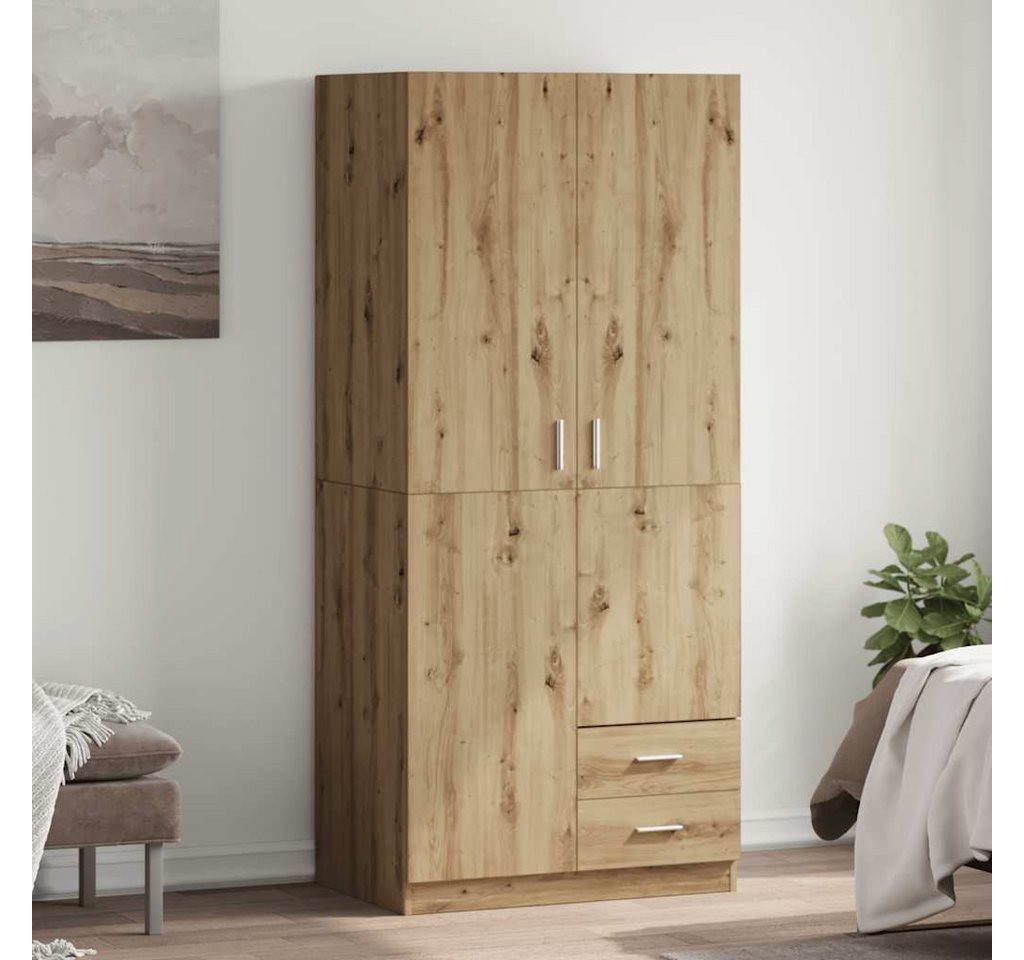 vidaXL Schrankmodule Kleiderschrank Artisan-Eiche 80x52x180 cm Holzwerkstof günstig online kaufen