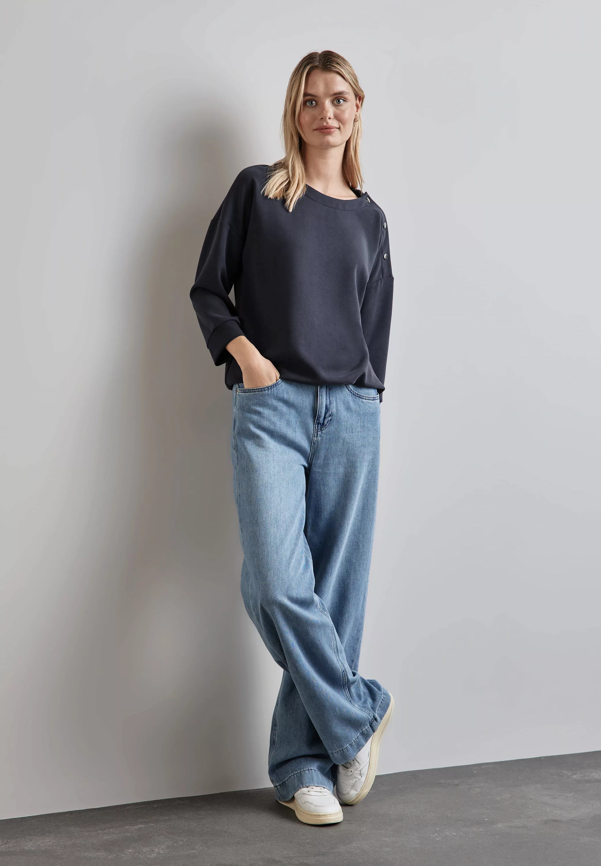 STREET ONE 3/4-Arm-Shirt, im Silk Look günstig online kaufen