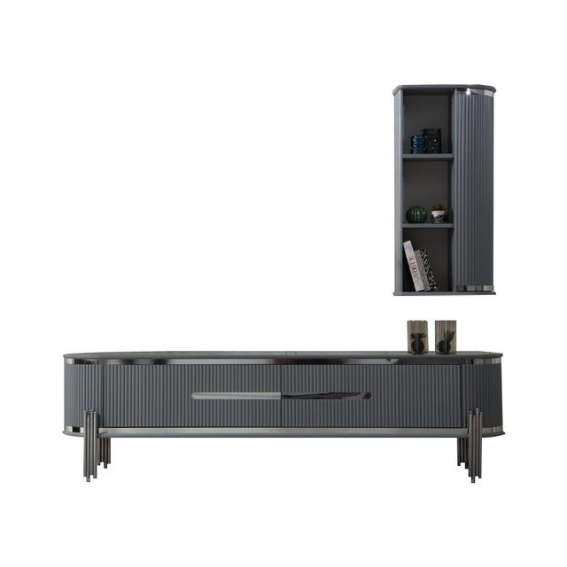 Xlmoebel TV-Schrank Fernsehgerät Halterung RTV TV-Möbel Regal Sideboard Tis günstig online kaufen