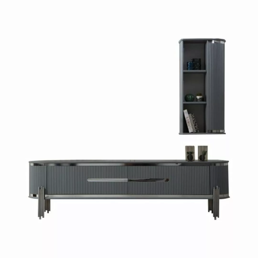 Xlmoebel TV-Schrank Fernsehgerät Halterung RTV TV-Möbel Regal Sideboard Tis günstig online kaufen