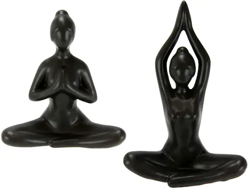 I.GE.A. Dekofigur »Yoga-Frau«, 2er Set, Yogafigur, Yogaskulptur günstig online kaufen