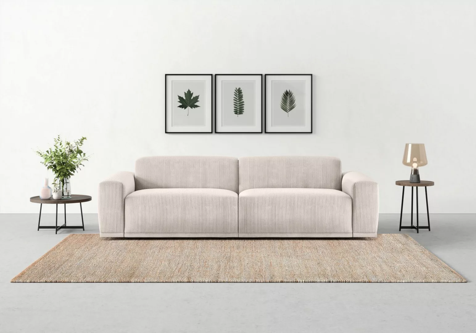 TRENDMANUFAKTUR Big-Sofa "Braga", in moderner Optik, mit hochwertigem Kalts günstig online kaufen