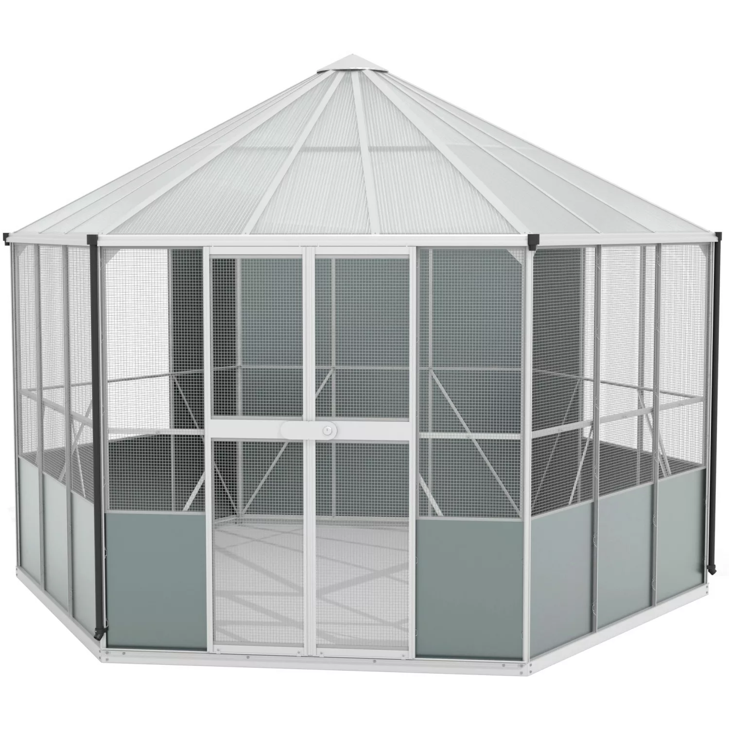 Vitavia Vogelvoliere Circus 9000 Aluminium 383,3 cm x 336 cm x 283,7 cm günstig online kaufen