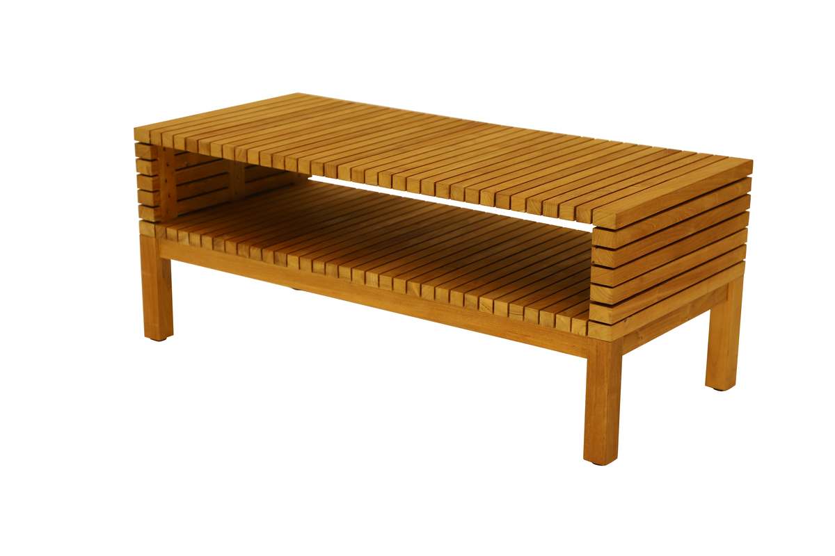 Garten Beistelltisch SAMOA mit Ablagefach 97 x 45 cm, 40,5 cm hoch günstig online kaufen