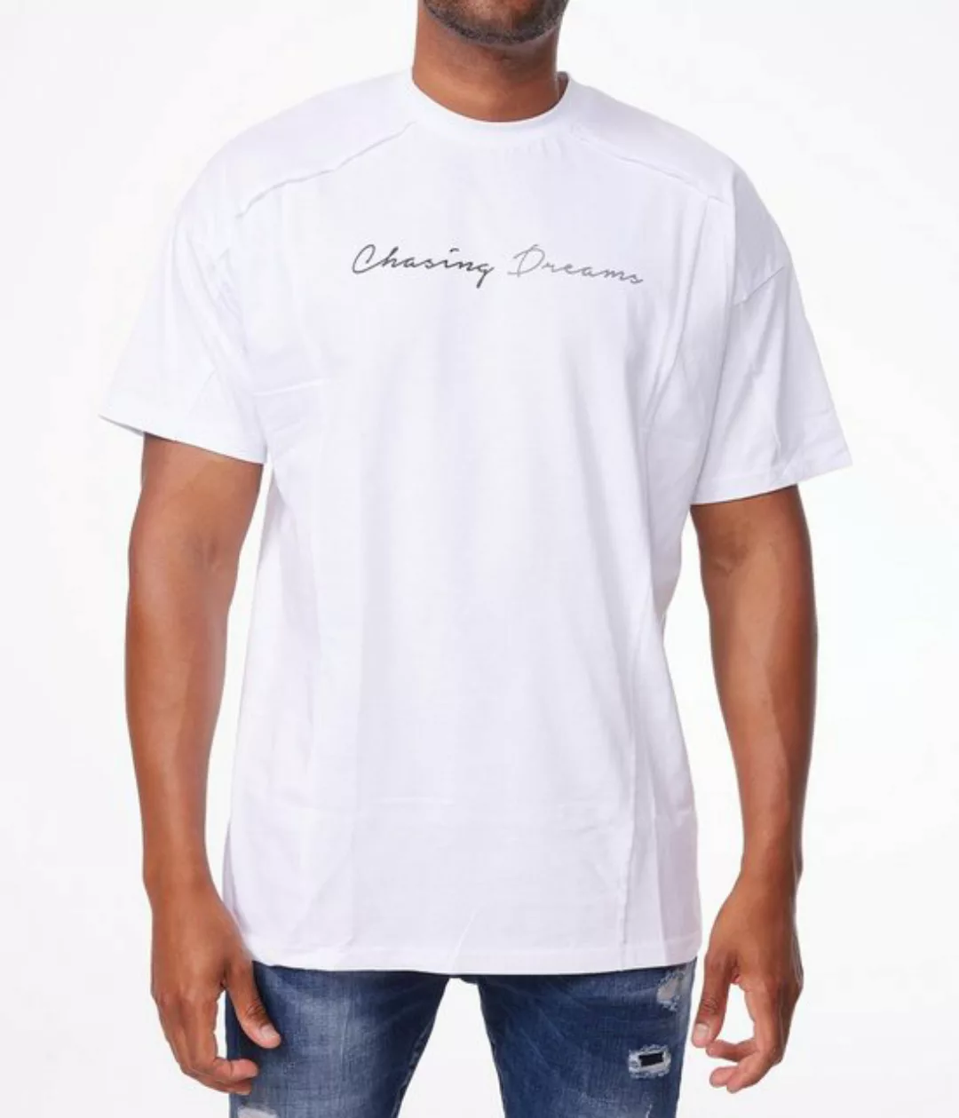 Denim House T-Shirt Herren Oversize T-Shirt mit coolem Schriftzug in Loose günstig online kaufen