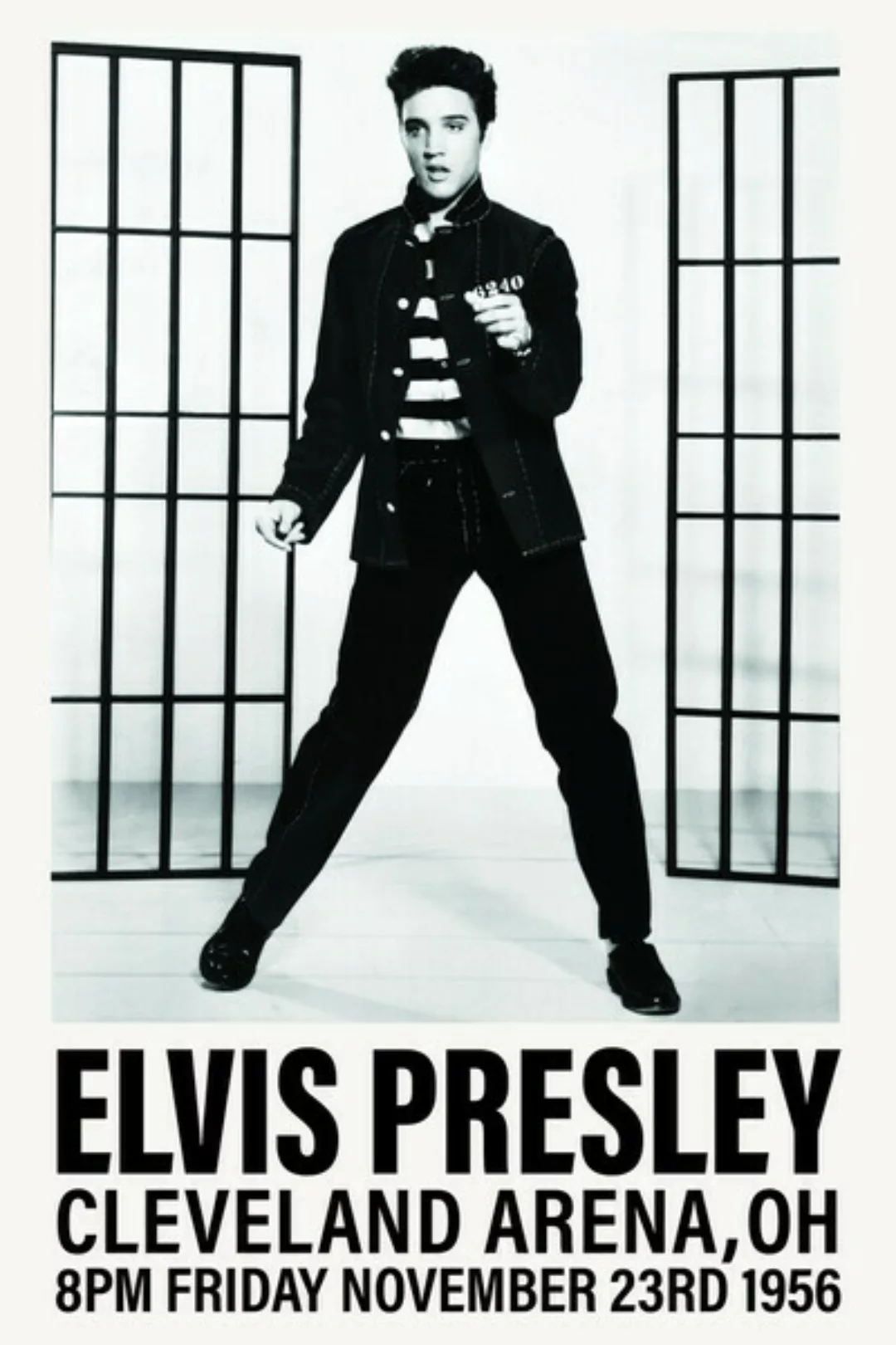 Poster / Leinwandbild - Elvis Presley - Cleveland Arena günstig online kaufen
