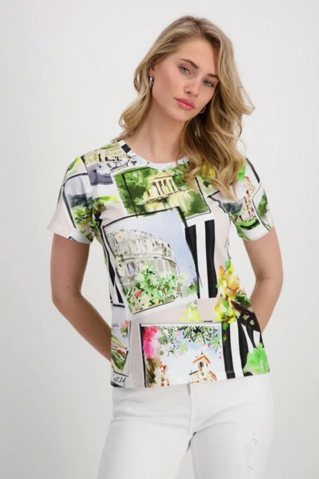 Monari T-Shirt T-Shirt, marmor gemustert günstig online kaufen