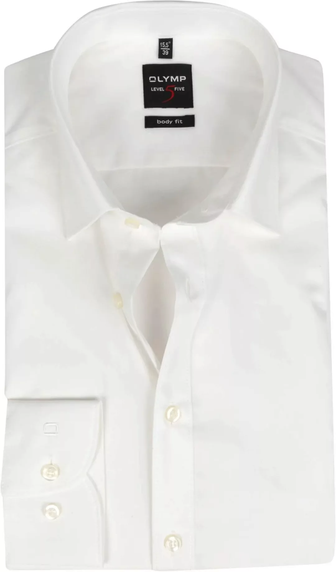 OLYMP Level Five Body Fit Hemd Off White - Größe 46 günstig online kaufen