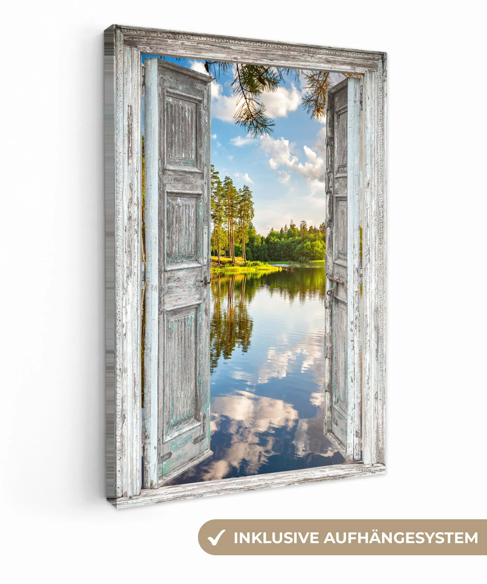 OneMillionCanvasses® Leinwandbild Wasser - Landschaft - günstig online kaufen