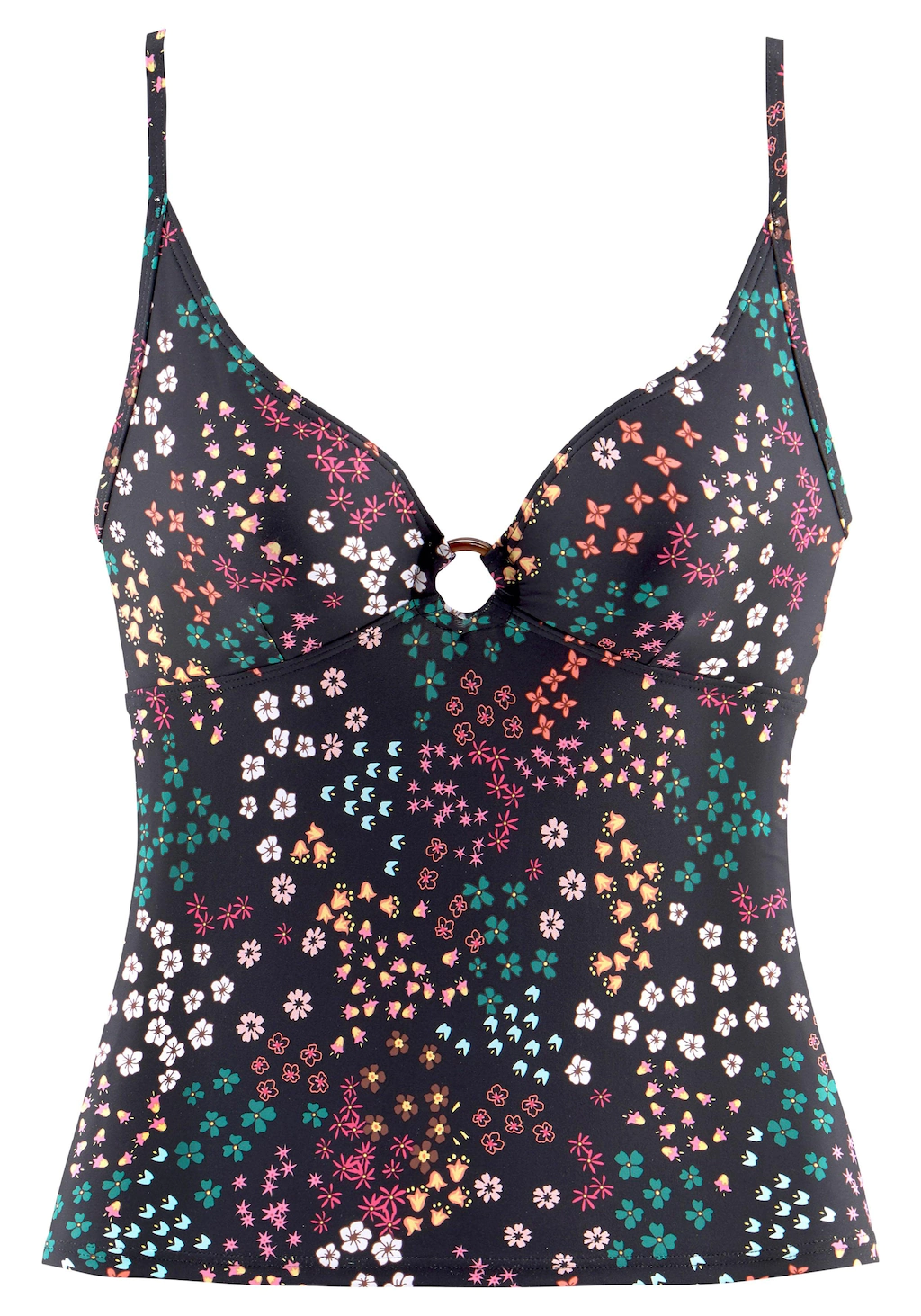 s.Oliver Tankini-Top "Milly", mit Zierring in Horn-Optik günstig online kaufen