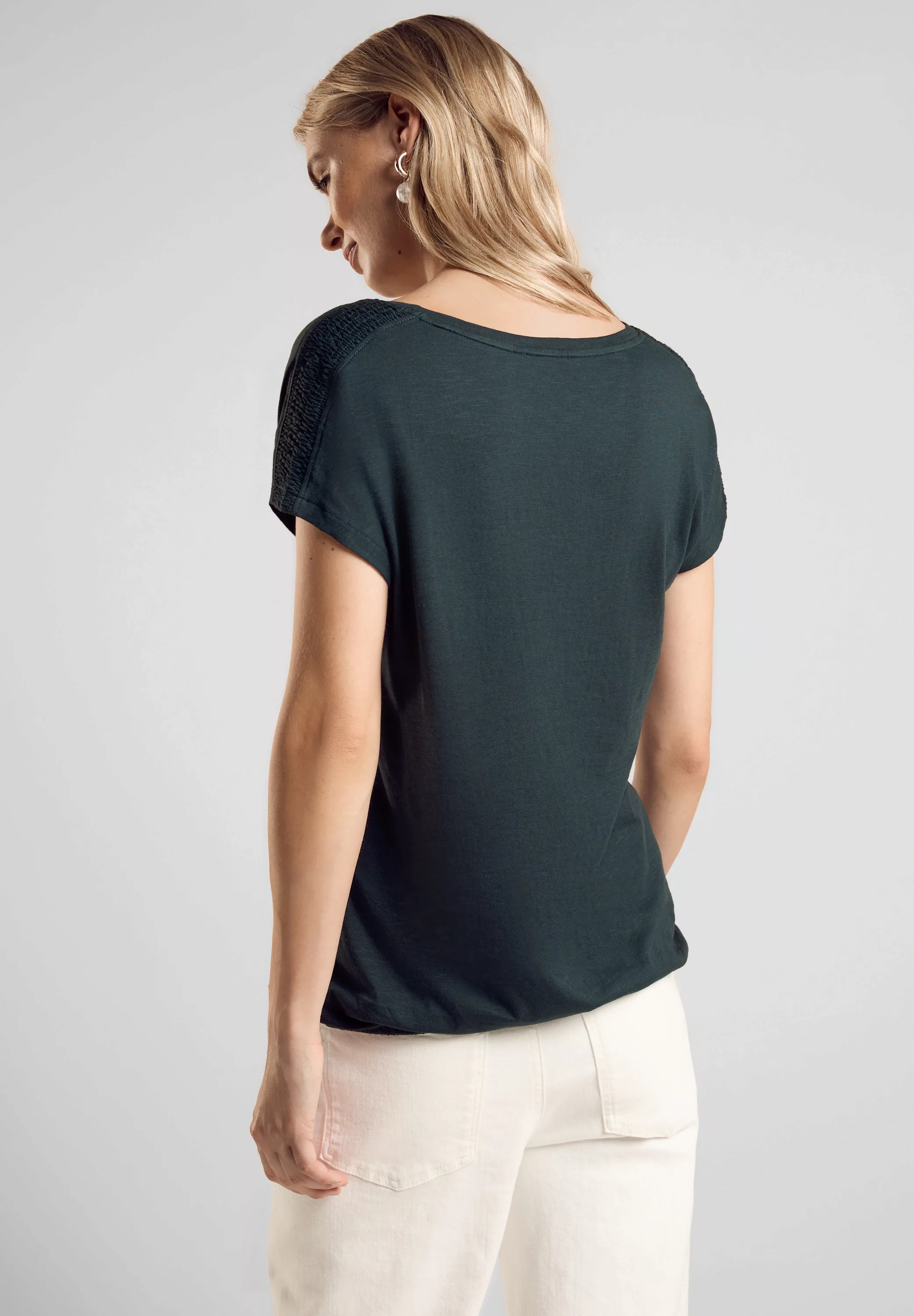 STREET ONE Shirttop mit Smock-Detail günstig online kaufen