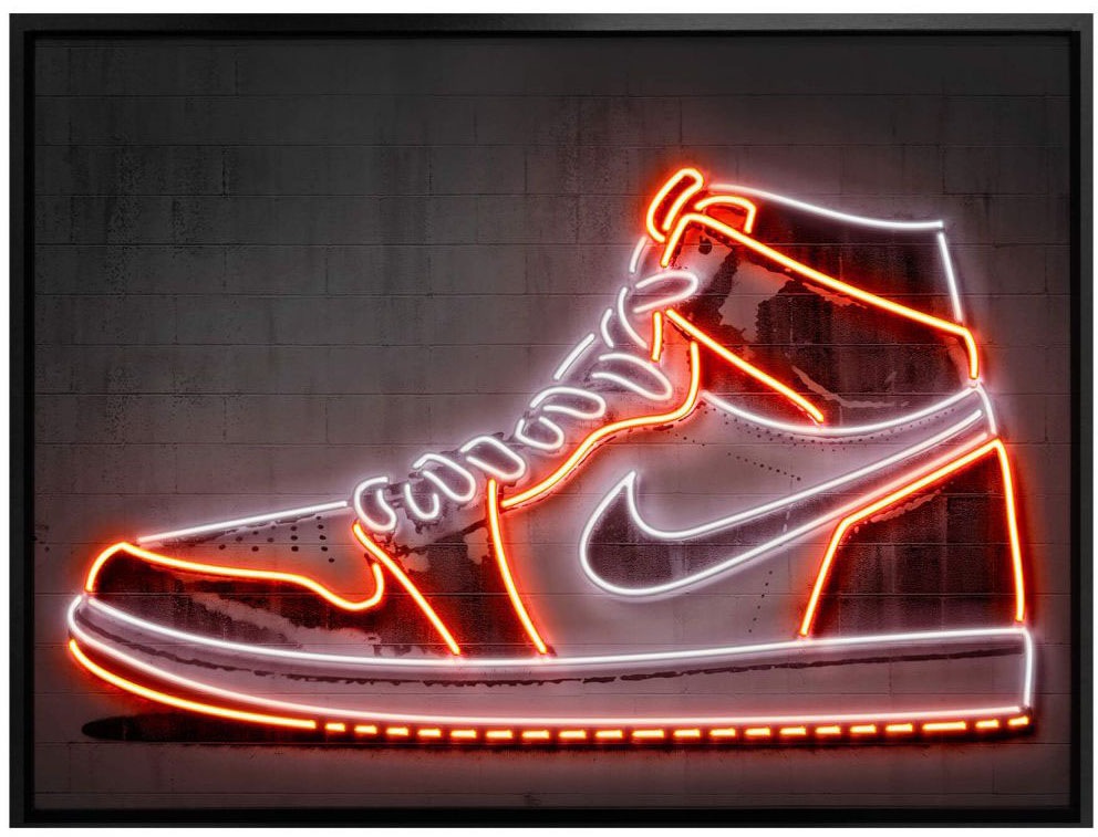 Wall-Art Poster »Mielu Nike Schuh Neon Sneaker«, Schuh, (1 St.), Poster ohn günstig online kaufen