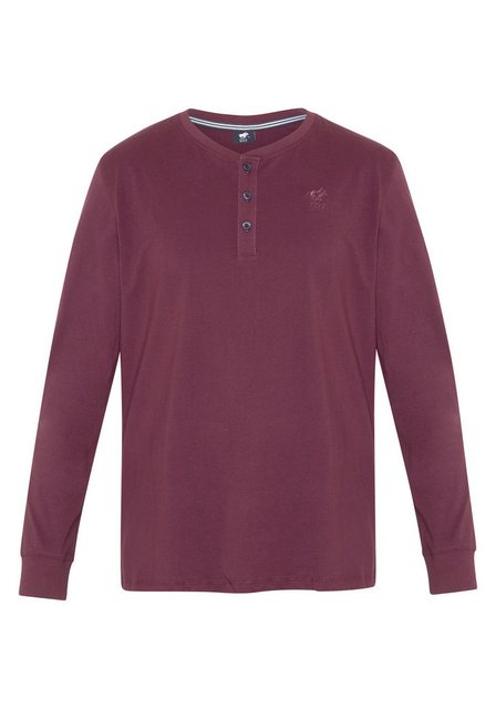 Polo Sylt Langarmshirt im Henley-Look günstig online kaufen