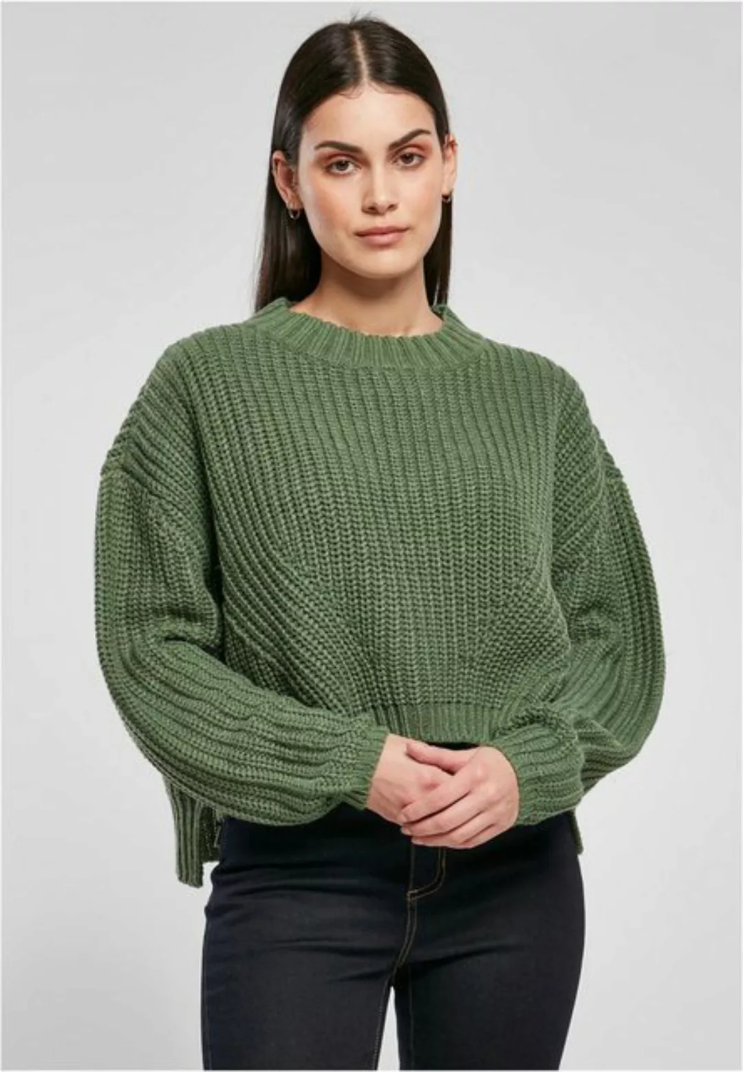 URBAN CLASSICS Strickpullover TB2359 - Ladies Wide Oversize Sweater warmgre günstig online kaufen