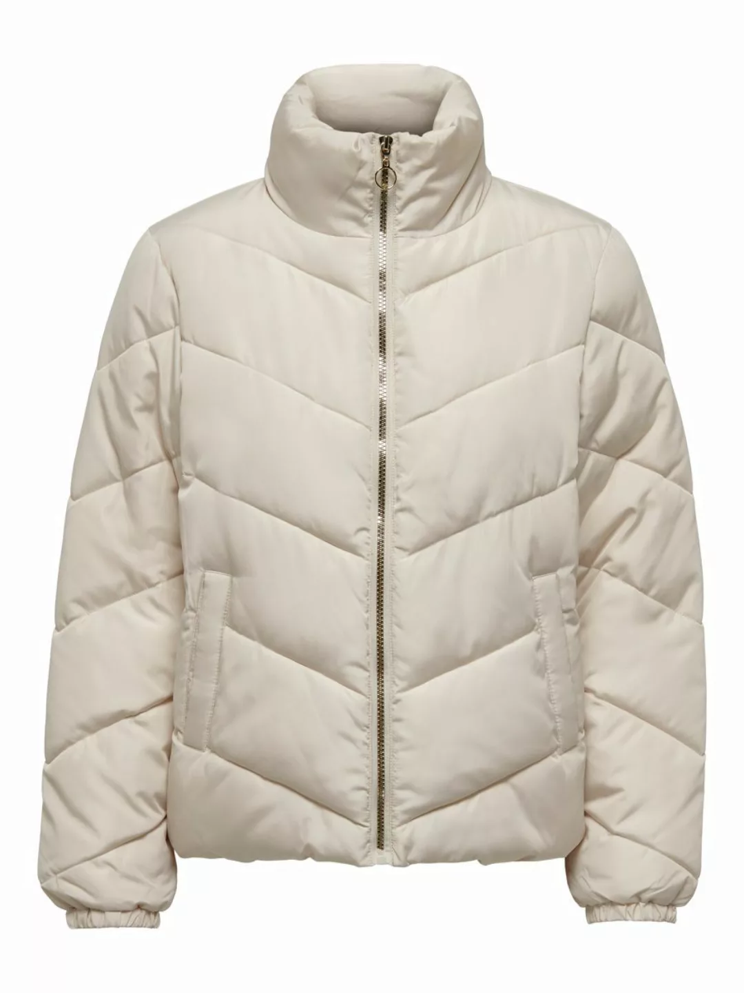 ONLY Kurze Wattierte Jacke Damen Beige günstig online kaufen