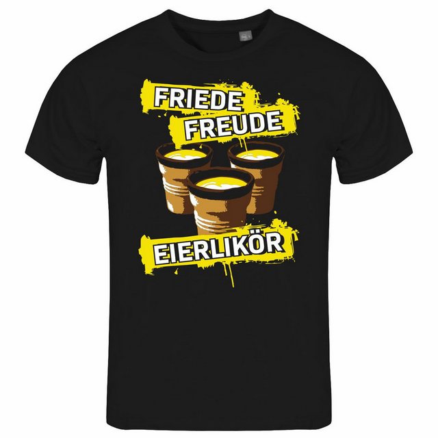 deinshirt Print-Shirt Herren T-Shirt Friede Freude Eierlikör Funshirt mit M günstig online kaufen
