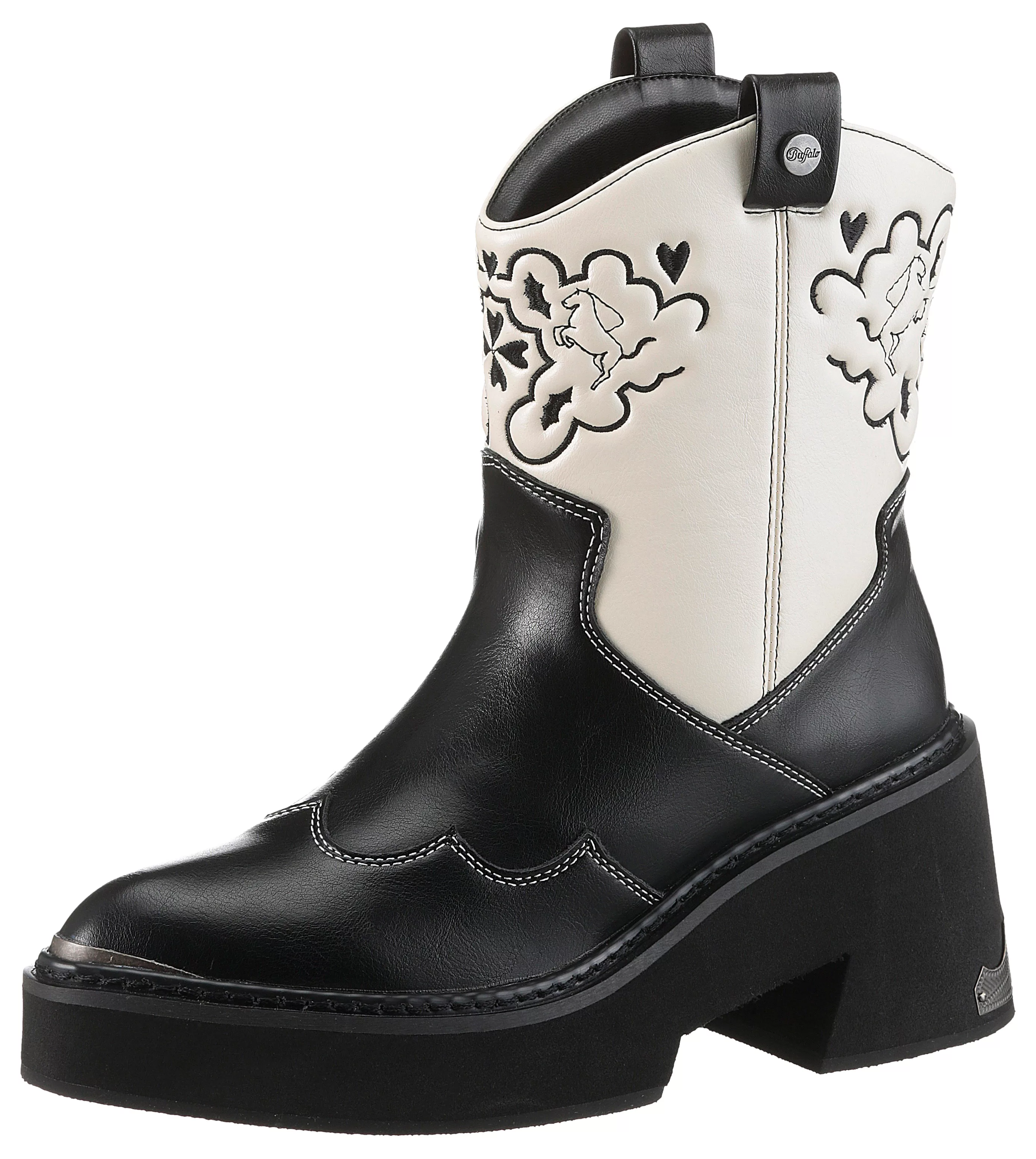 Buffalo Cowboy Stiefelette "BULL BOOT VEGAN", Westernstiefelette, Cowboy Bo günstig online kaufen