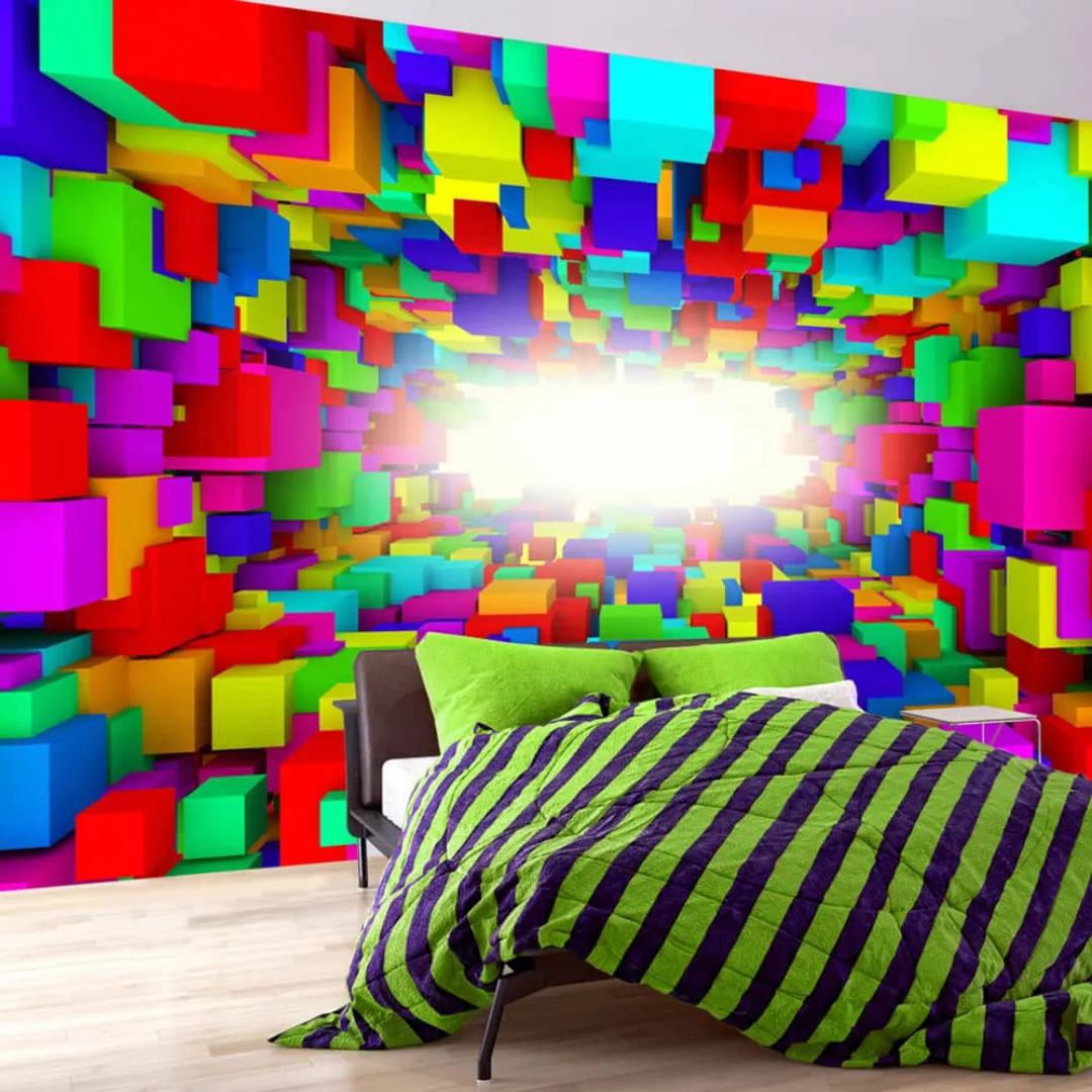 Selbstklebende Fototapete - Light In Color Geometry günstig online kaufen