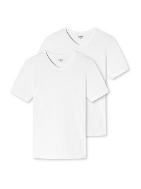 Schiesser V-Shirt 2-Pack 'Cotton Stretch' (2-tlg) günstig online kaufen