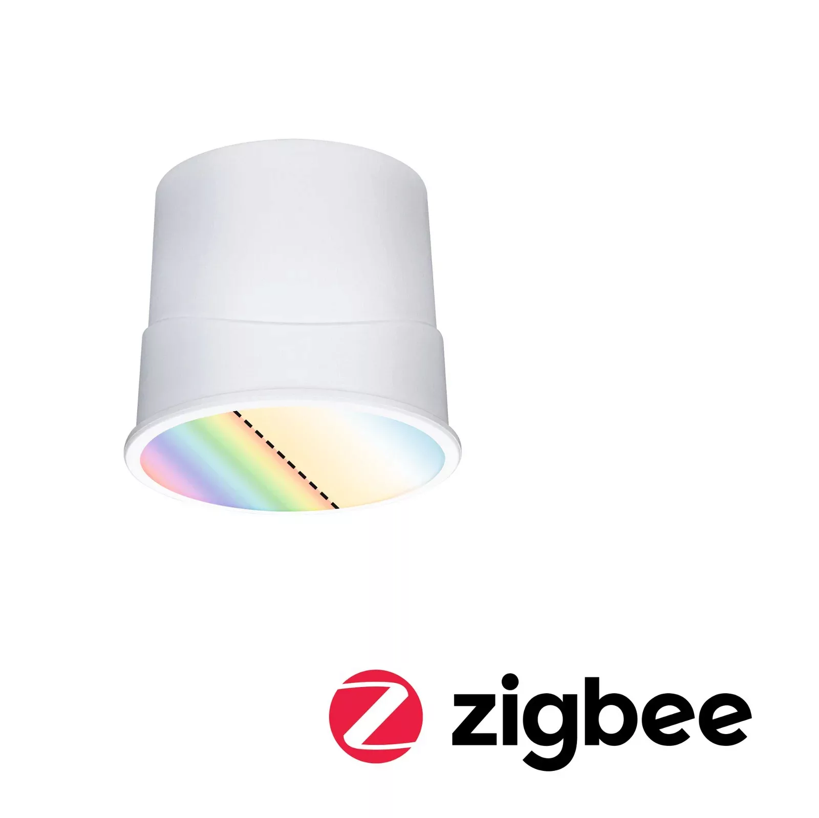 Smarte Zigbee 3.0 LED Einbauleuchte RGBW Base Coin in Weiß-satiniert 4,9W 4 günstig online kaufen