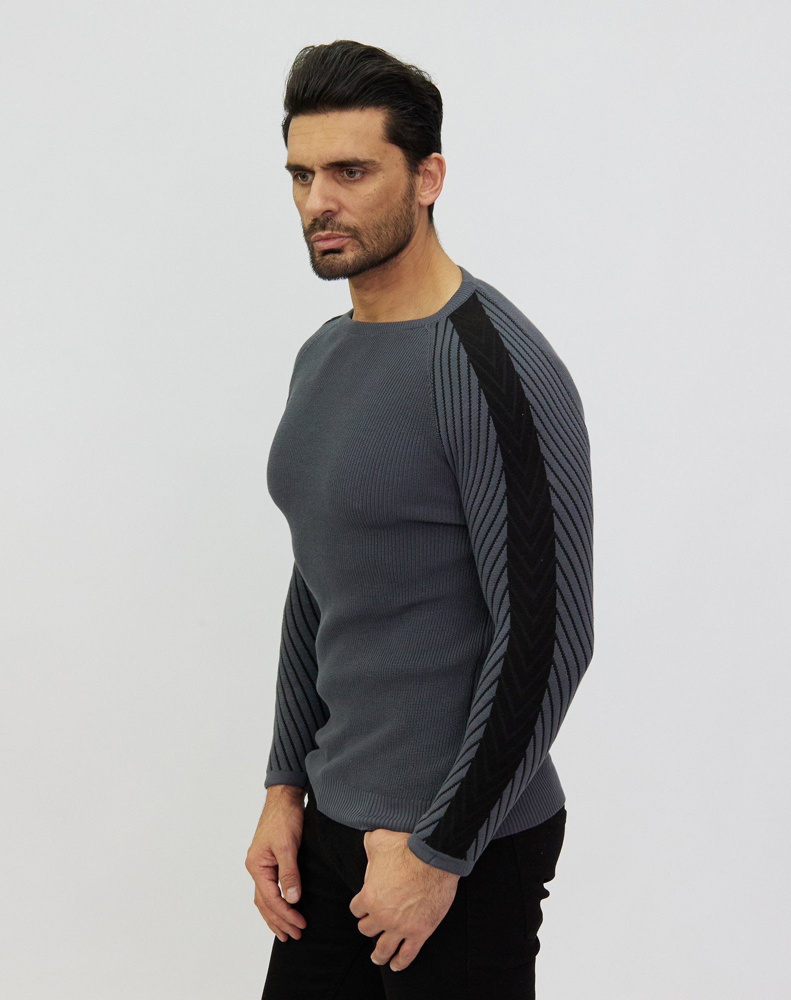 Denim Distriqt Strickpullover Extravaganter Feinstrick mit günstig online kaufen