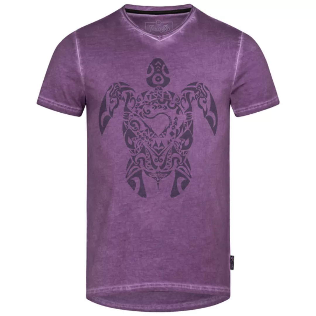 Lexi&Bö Tribal Turtle V-neck T-shirt Herren günstig online kaufen
