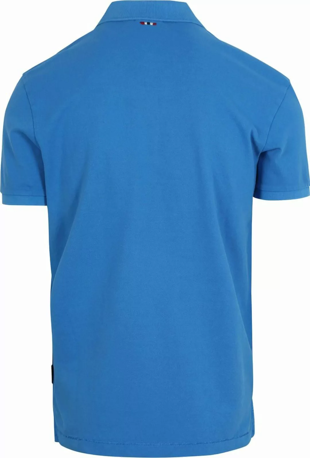 Napapijri Poloshirt Herren Kurzarm-Poloshirt Blau - Regular Fit mit günstig online kaufen