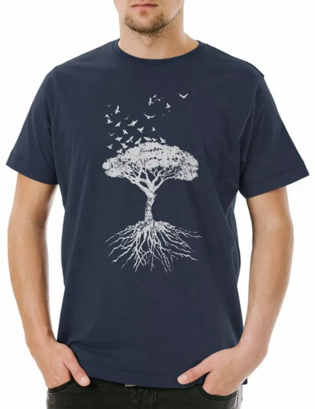 Urban Backwoods Print-Shirt Yggdrasil Tree Logo VII Herren T-Shirt Arsen Ce günstig online kaufen