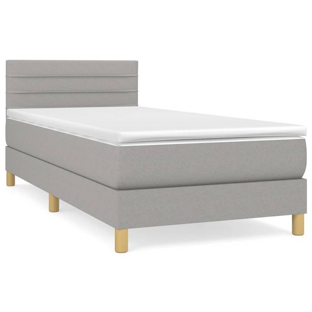 vidaXL Boxspringbett Bett Boxspringbett mit Matratze und LED Stoff (90 x 19 günstig online kaufen