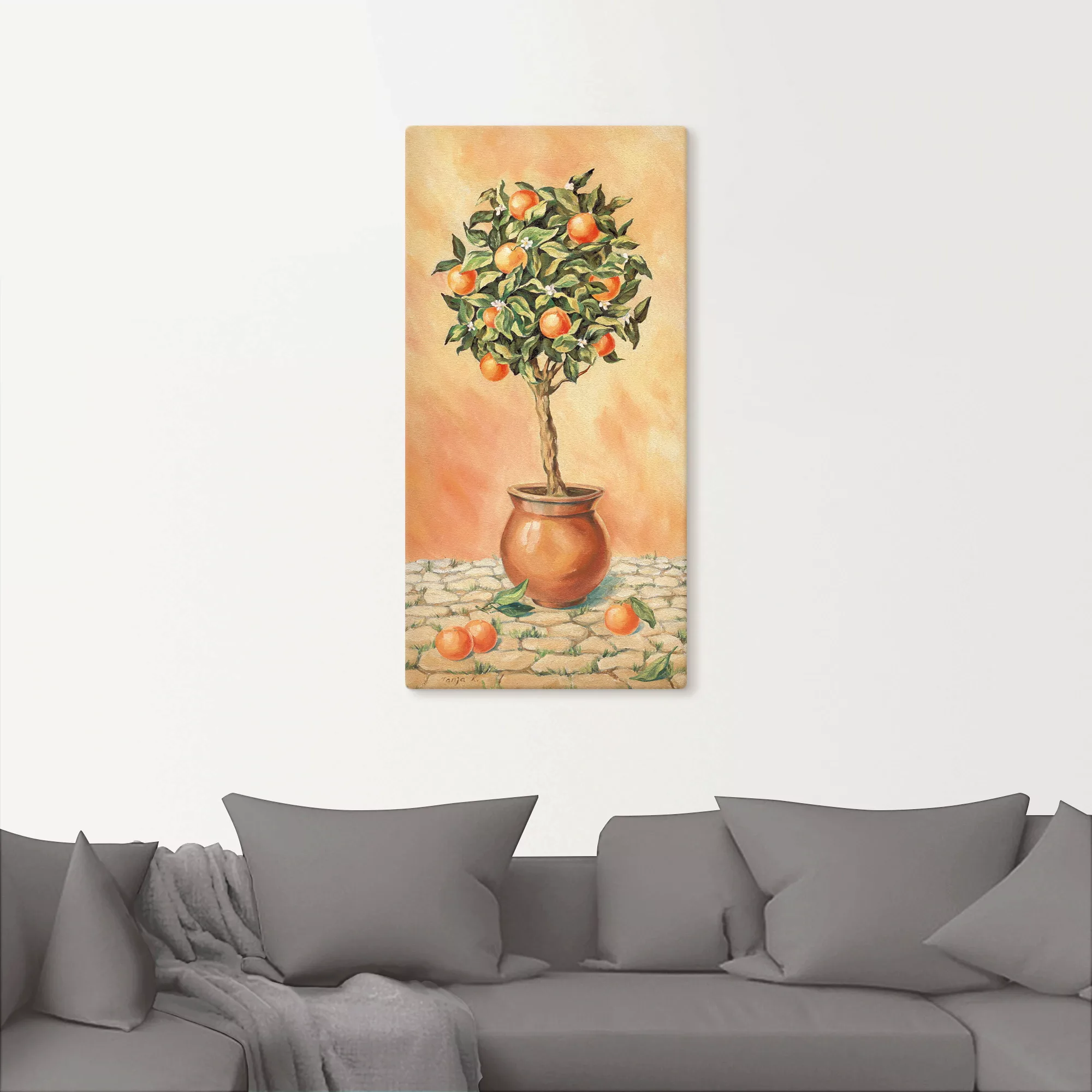 Artland Wandbild »Orangenbaum I«, Pflanzen, (1 St.) günstig online kaufen