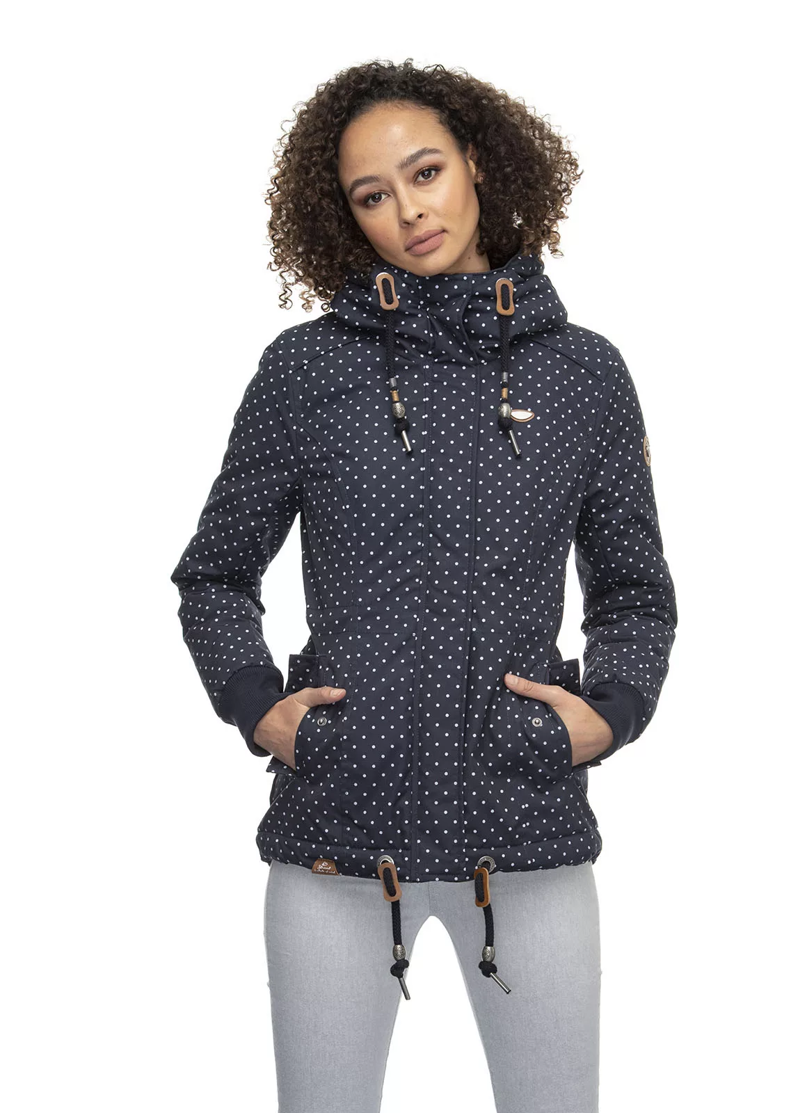 Ragwear Winterjacke Danka Dots navy günstig online kaufen