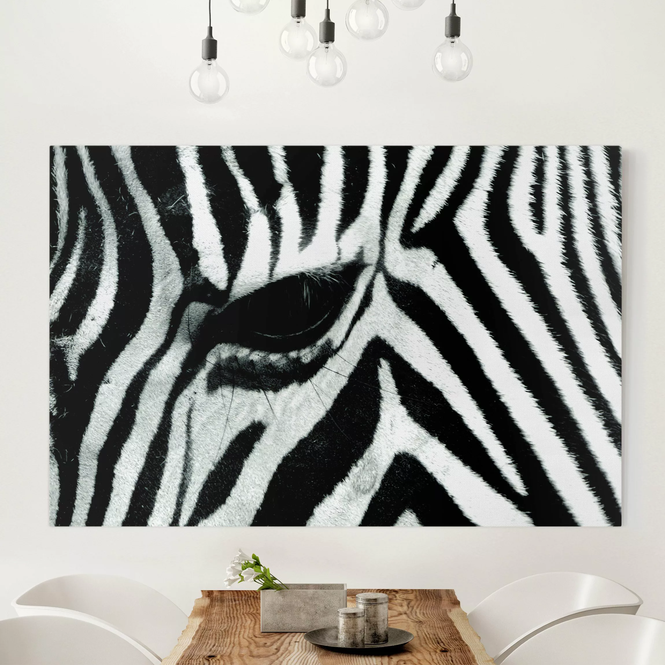 Leinwandbild Tiere - Querformat Zebra Crossing günstig online kaufen