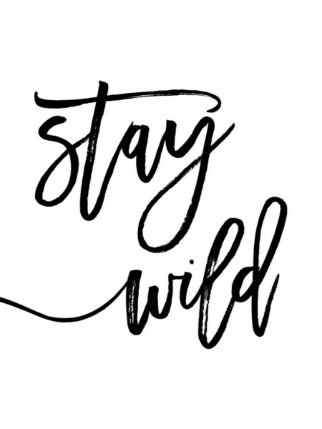 Poster / Leinwandbild - Stay Wild günstig online kaufen