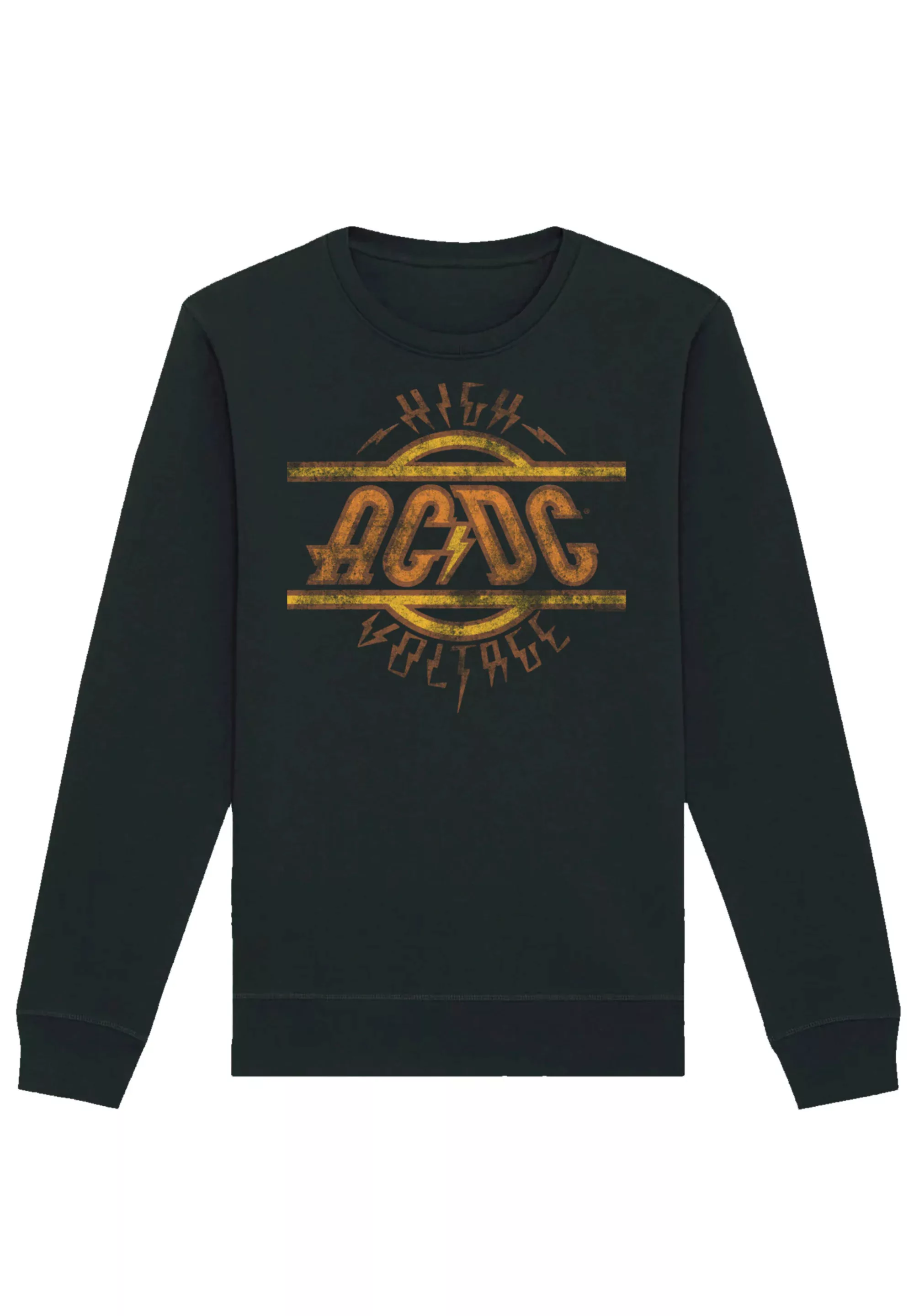 F4NT4STIC Sweatshirt "AC/DC Rock Musik Band High Voltage Logo Distressed", günstig online kaufen