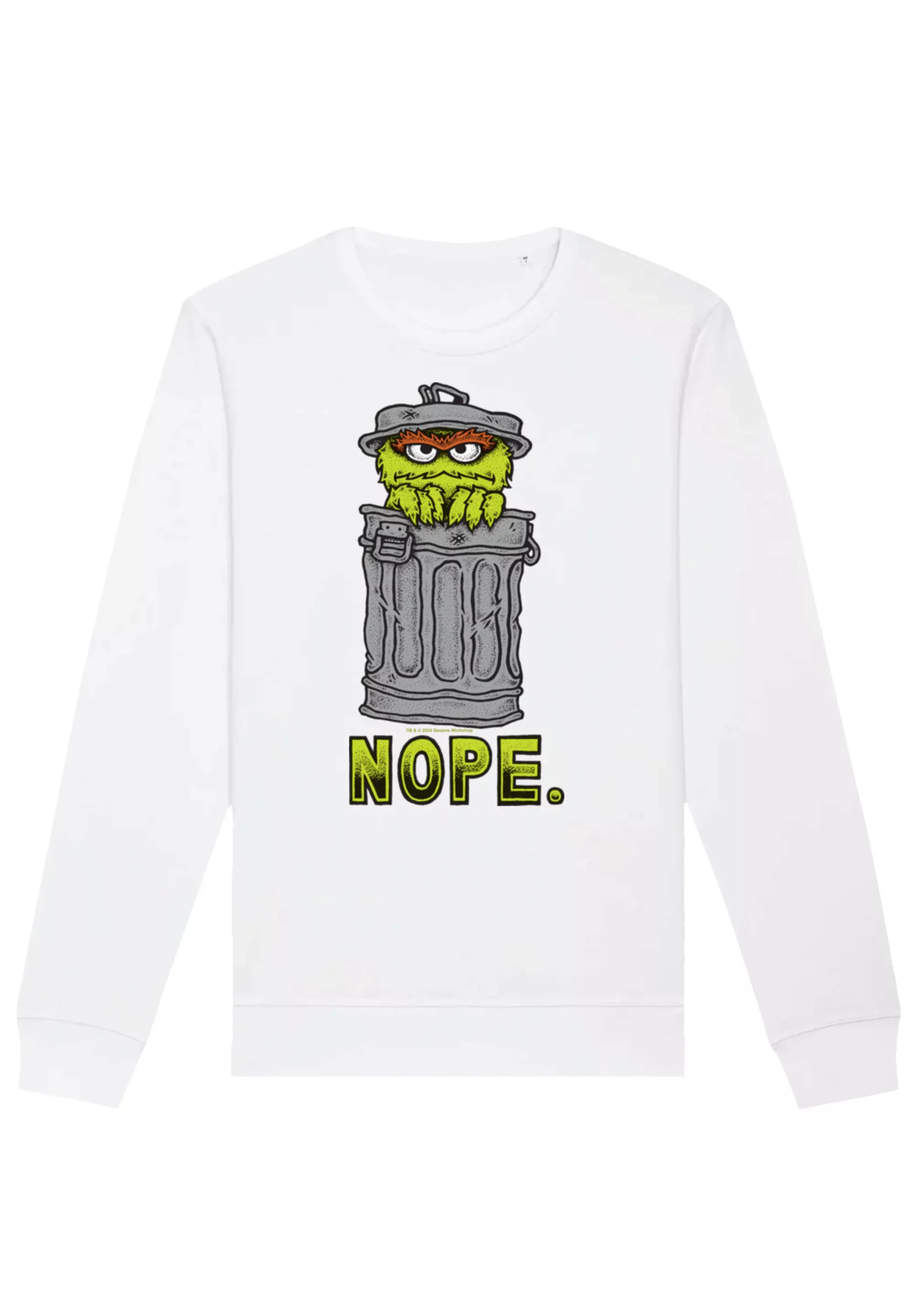 F4NT4STIC Sweatshirt "Sesamstraße Oscar Nope", Premium Qualität günstig online kaufen