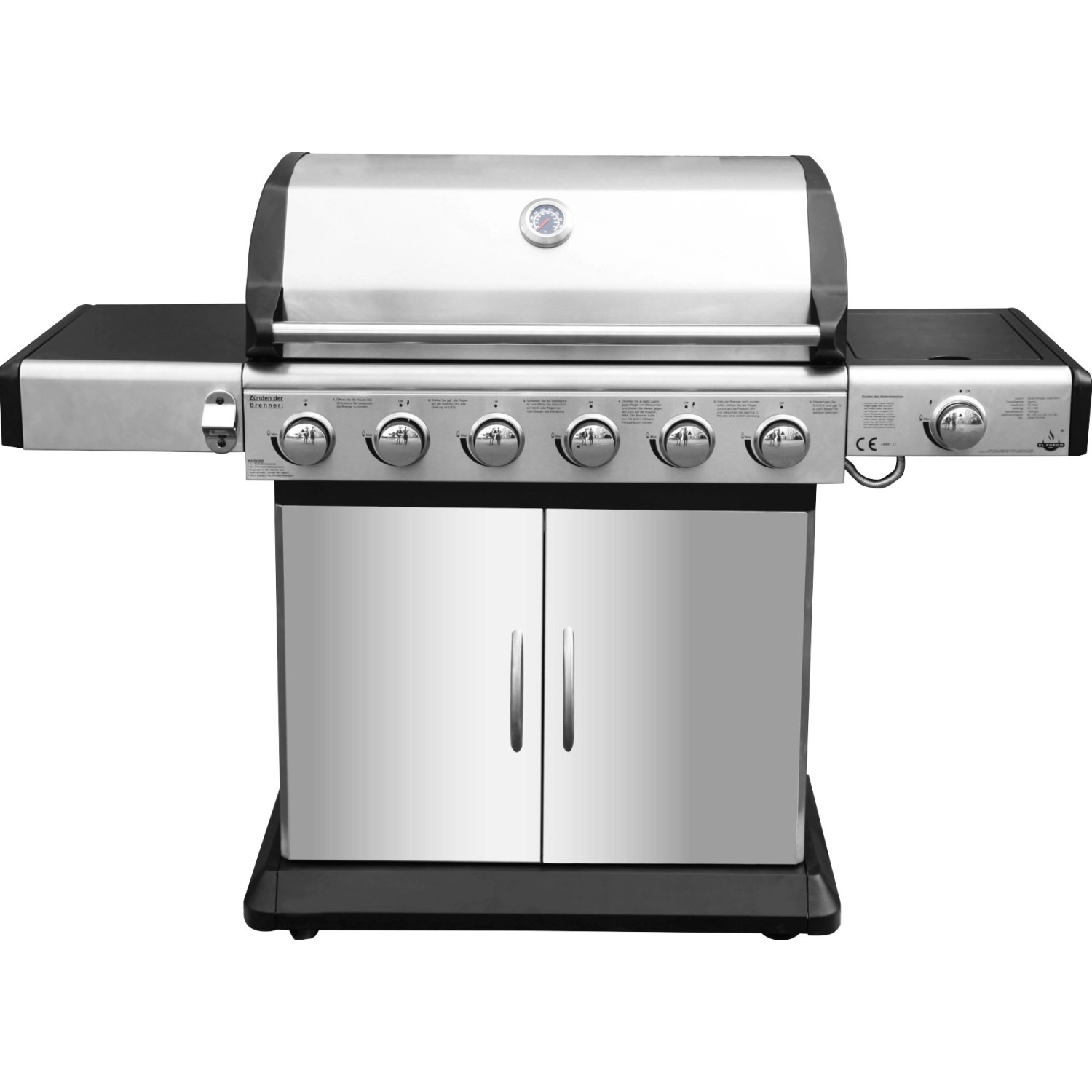 El Fuego Gasgrill Deluxe 6 Brenner Edelstahl günstig online kaufen