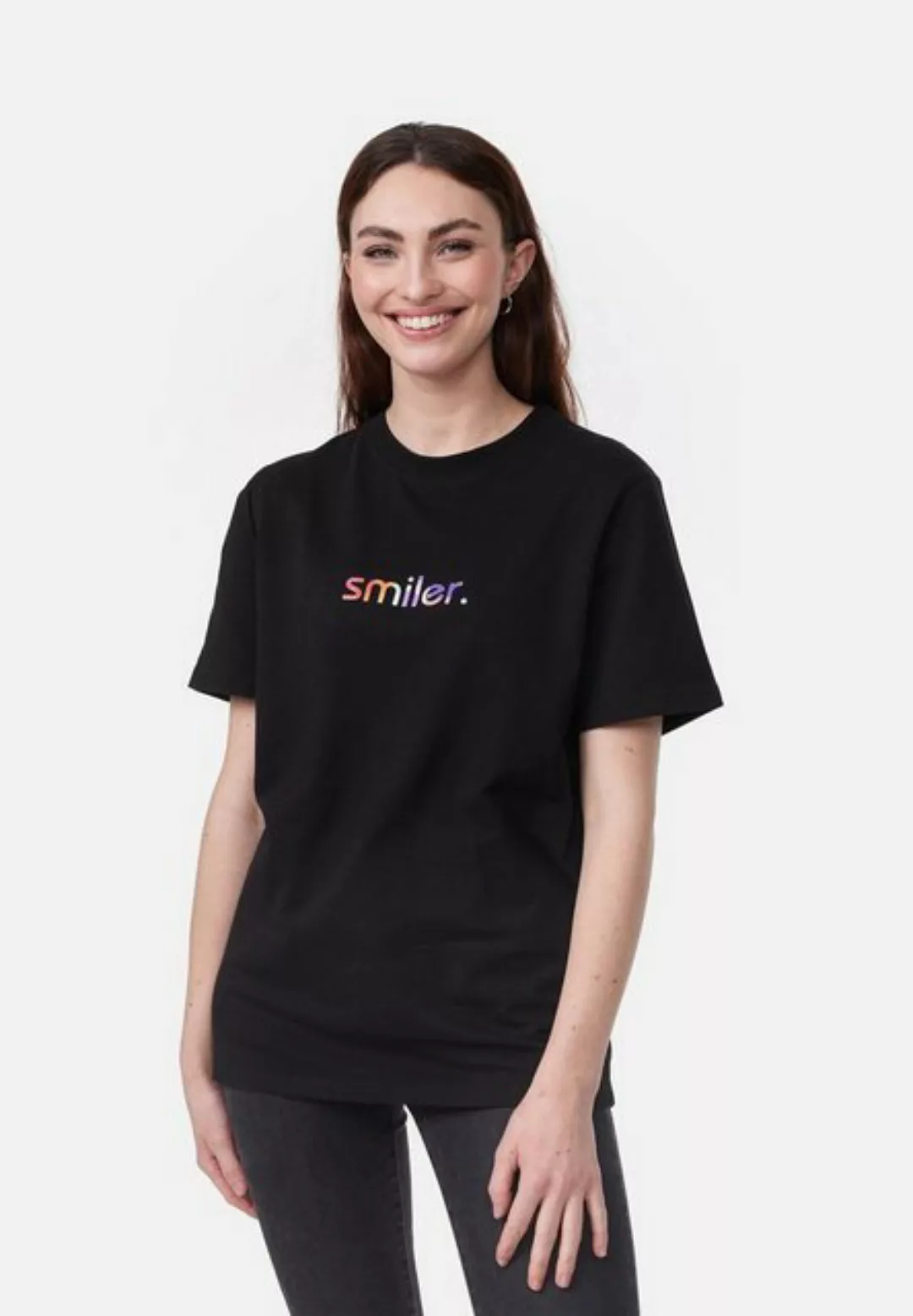 smiler. T-Shirt laugh. mit Label-Applikationen günstig online kaufen