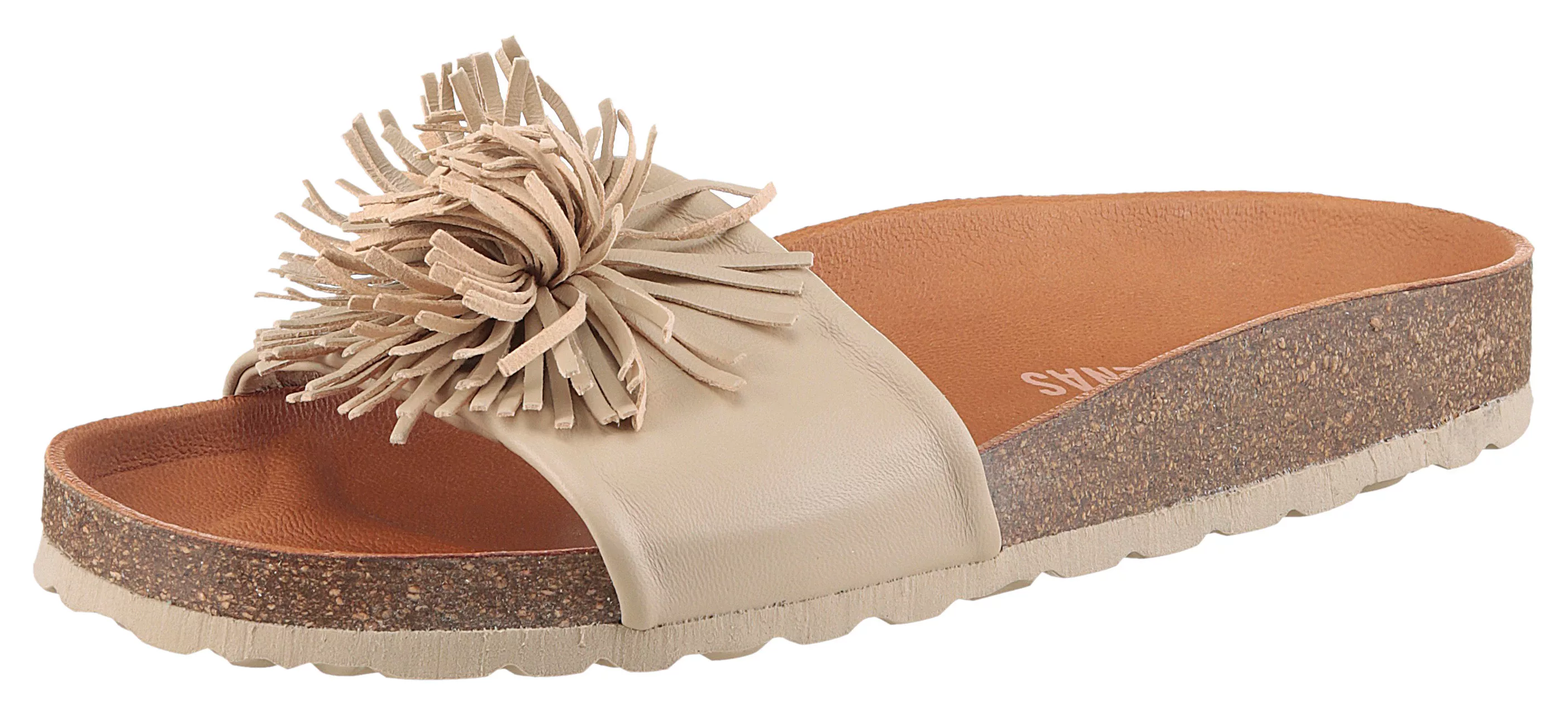 VERBENAS Pantolette "Reina Ecobrush", Sommerschuh, Schlappen, Strandschuh f günstig online kaufen