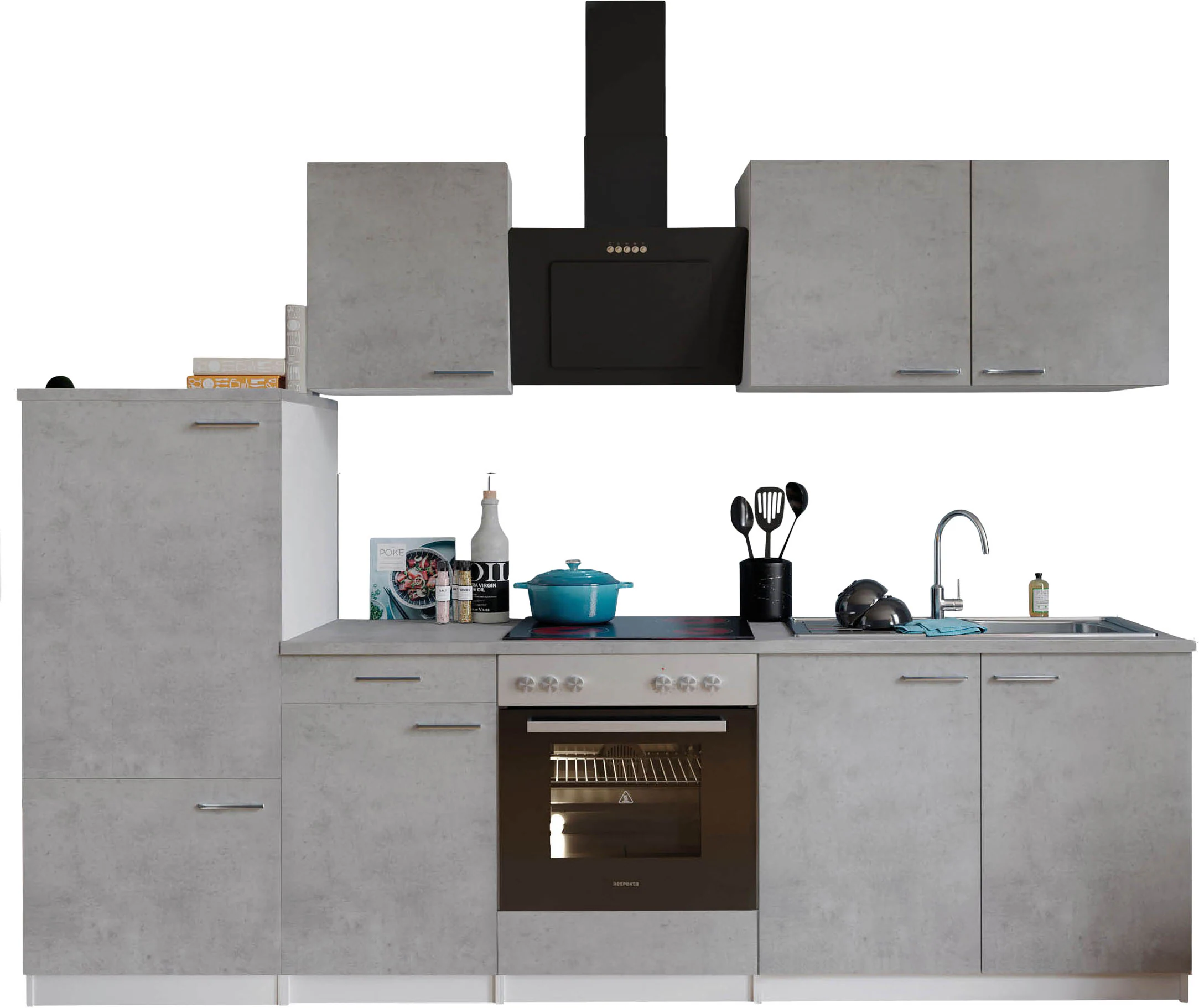 RESPEKTA Küchenzeile "Malia", Breite 270 cm, 85 cm Arbeitshöhe günstig online kaufen