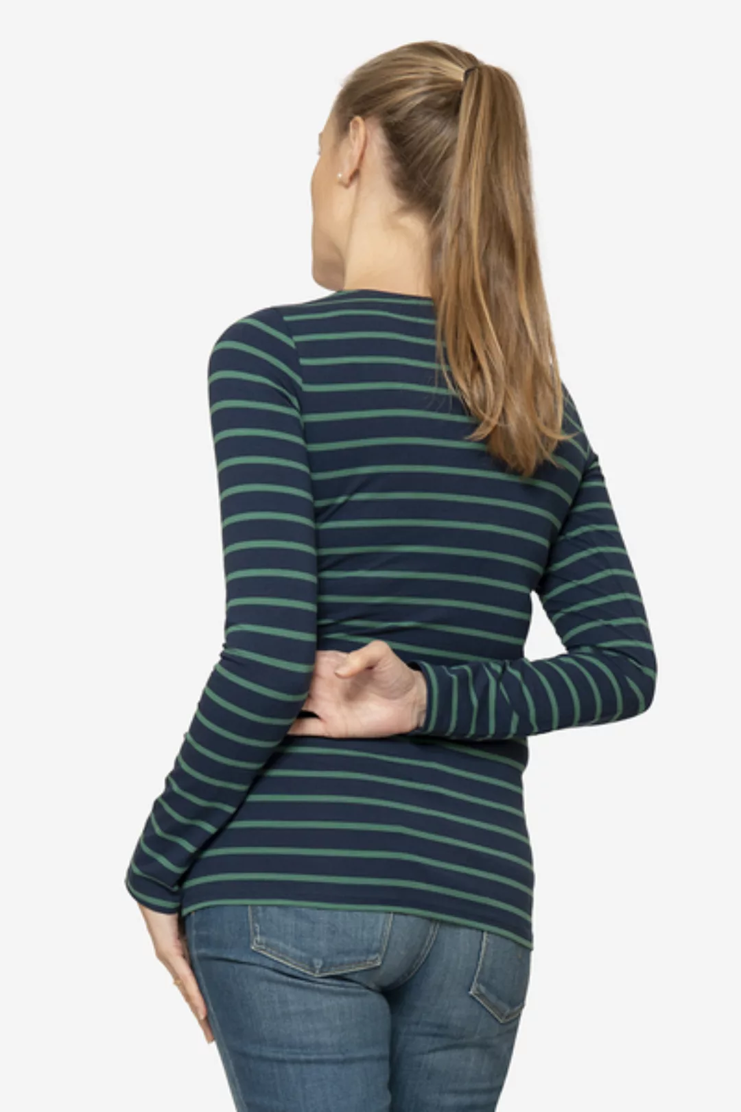 Umstandsshirt Stillshirt Gestreift günstig online kaufen