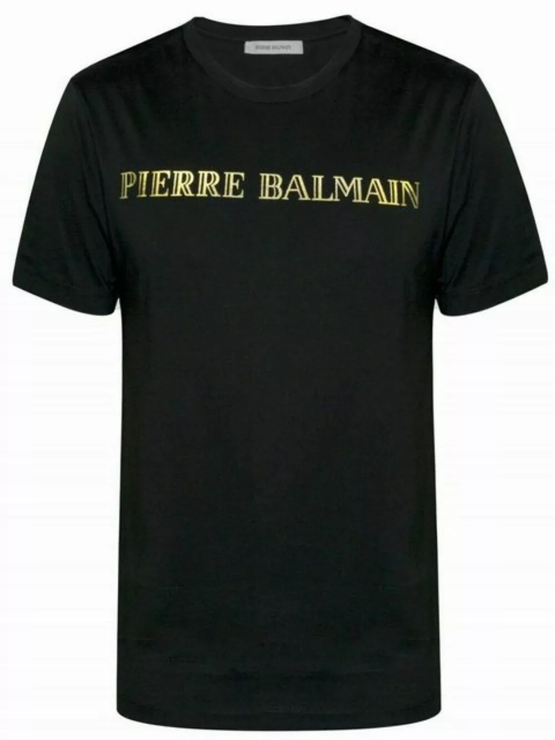 Balmain T-Shirt PIERRE BALMAIN MENS ICONIC TOP LOGOSHIRT GOLD LOGO SHIRT KU günstig online kaufen