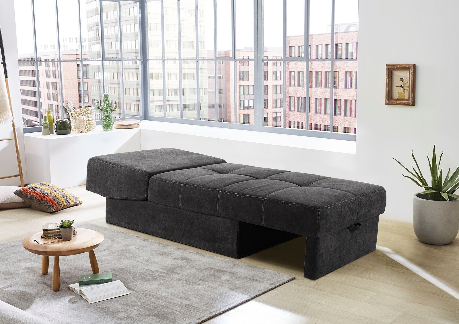 Jockenhöfer Gruppe Schlafsofa "Robin", Bettfunktion und Bettkasten, mit Fed günstig online kaufen