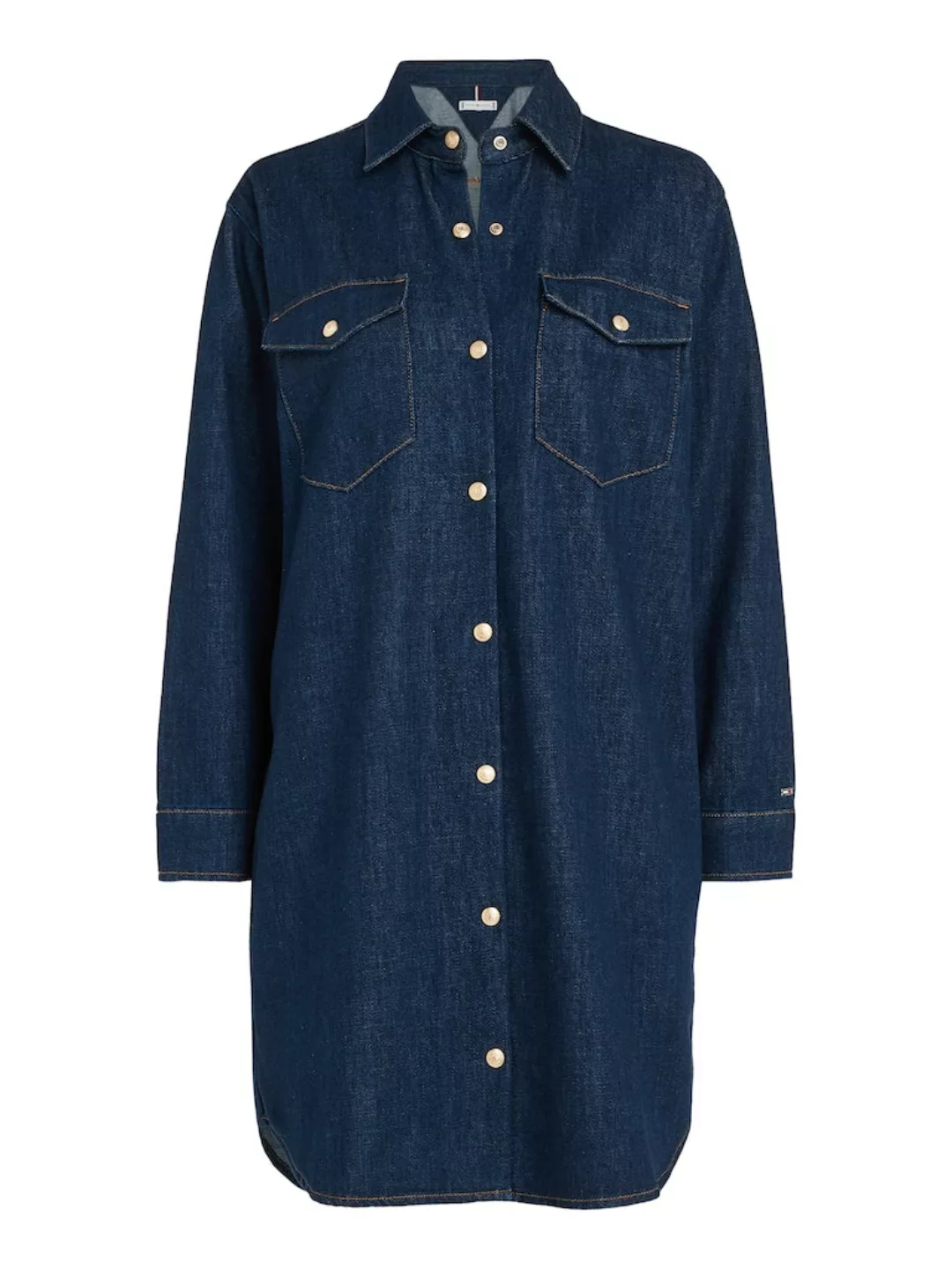 Tommy Hilfiger Jeanskleid "DNM LS SHIRT DRESS NALA", mit durchgehender Druc günstig online kaufen