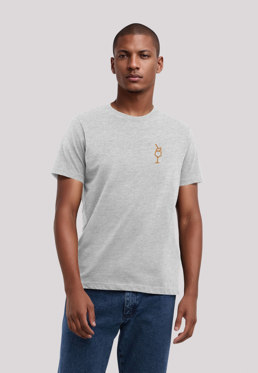F4NT4STIC T-Shirt "Orange Spritz Bestickt", Premium Qualität günstig online kaufen