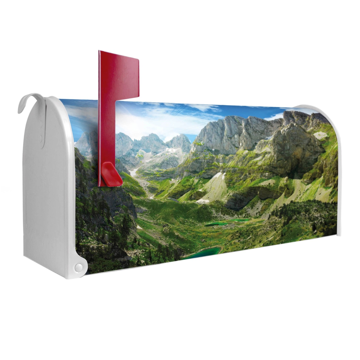 Banjado Amerikanischer Briefkasten Weiß 48x22x16cm US Mailbox Letterbox Pos günstig online kaufen