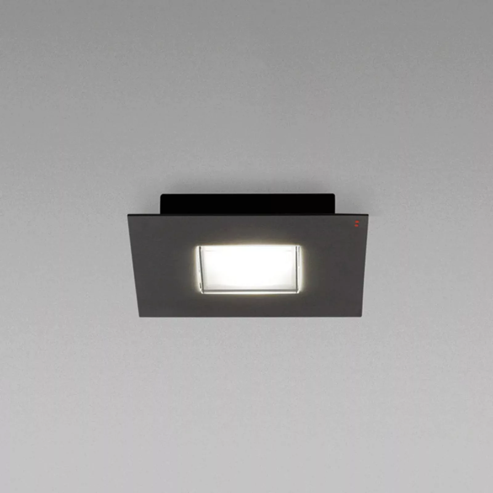 Fabbian Quarter - schwarze LED-Deckenlampe 1flg. günstig online kaufen